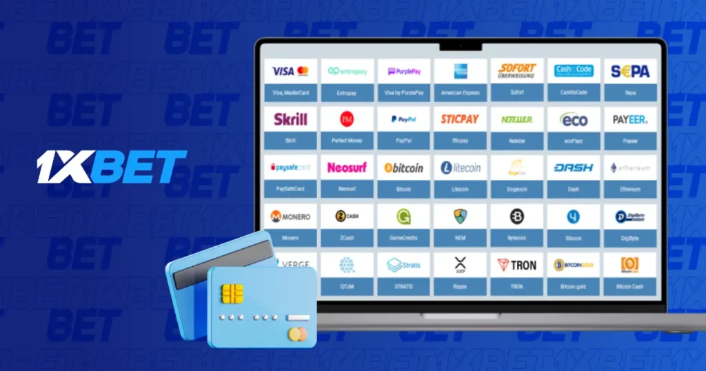 Payment methods at 1xBet Malaysia